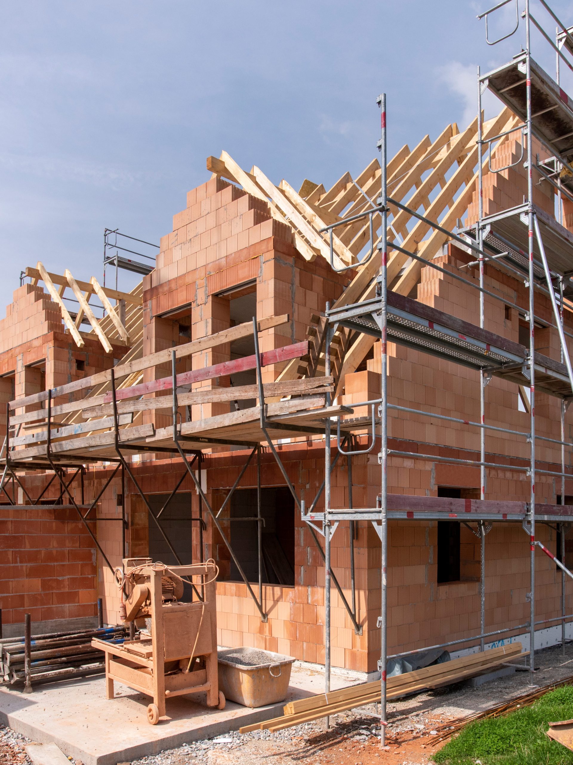 Construction Site of a new built home